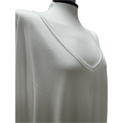 white v-neck